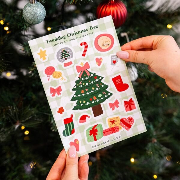 Twinkling Christmas Tree - Moss Coaster Kit