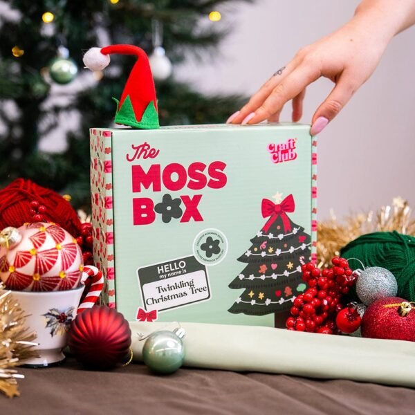 Twinkling Christmas Tree - Moss Coaster Kit-Gifts for Beginners