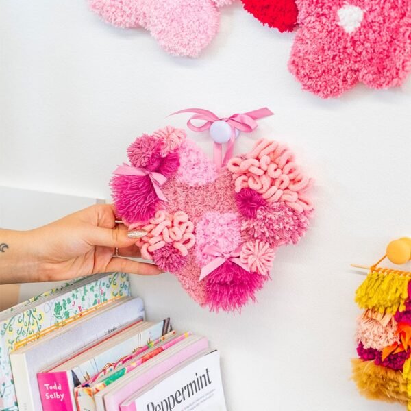 Patchwork Heart - Moss Coaster Kit