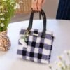 Black Gingham - Woven Tote Bag Kit
