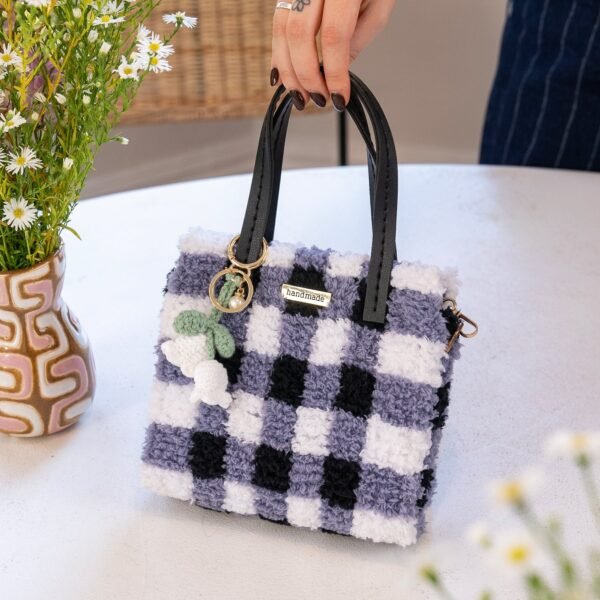 Black Gingham - Woven Tote Bag Kit