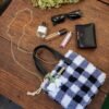 Black Gingham - Woven Tote Bag Kit