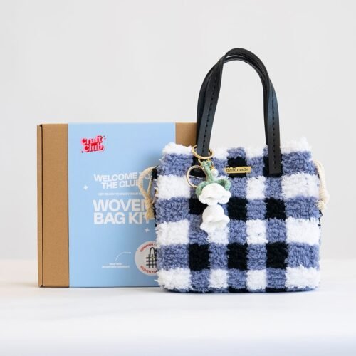 Black Gingham - Woven Tote Bag Kit