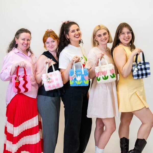 Black Gingham - Woven Tote Bag Kit