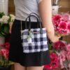 Black Gingham - Woven Tote Bag Kit