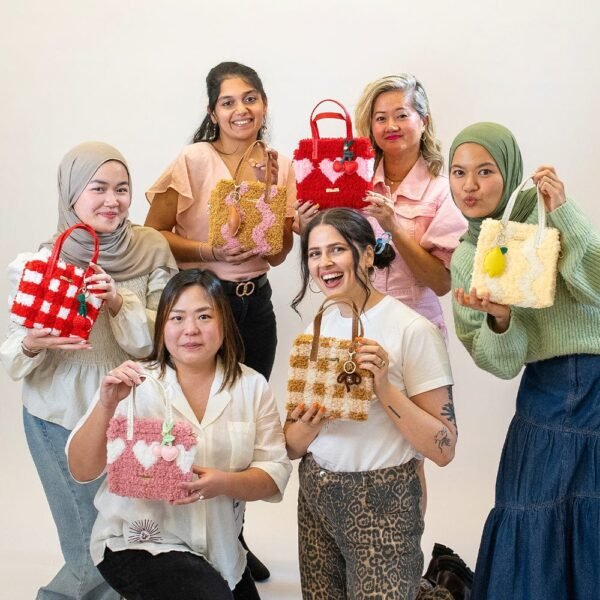 CHOCOLATE GINGHAM - Woven Tote Bag Kit