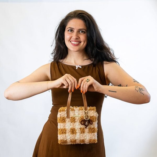 CHOCOLATE GINGHAM - Woven Tote Bag Kit