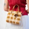 CHOCOLATE GINGHAM - Woven Tote Bag Kit-Crafts for Girls