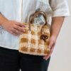 CHOCOLATE GINGHAM - Woven Tote Bag Kit-Crafts for Girls