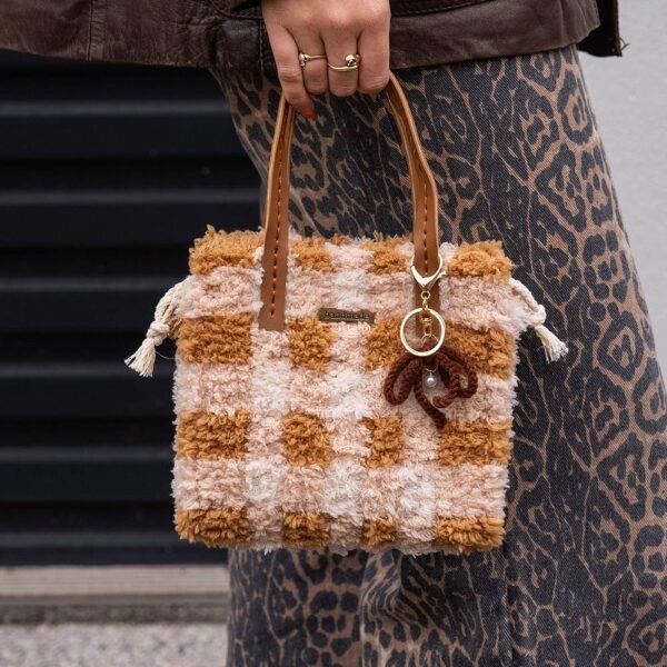 CHOCOLATE GINGHAM - Woven Tote Bag Kit