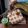 CHOCOLATE GINGHAM - Woven Tote Bag Kit