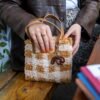 CHOCOLATE GINGHAM - Woven Tote Bag Kit