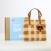 CHOCOLATE GINGHAM - Woven Tote Bag Kit-Crafts for Girls