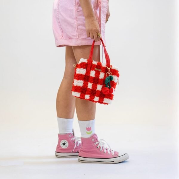 RED GINGHAM - Woven Tote Bag Kit
