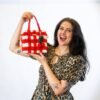 RED GINGHAM - Woven Tote Bag Kit