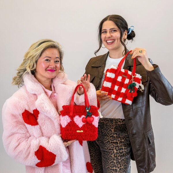 RED GINGHAM - Woven Tote Bag Kit-Kit for Beginners
