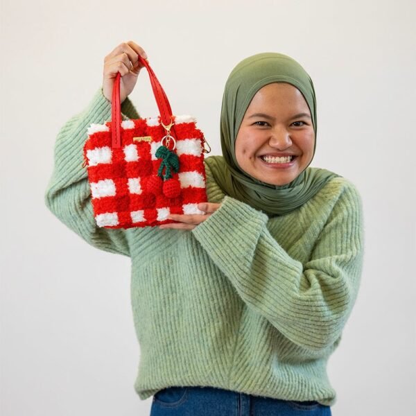 RED GINGHAM - Woven Tote Bag Kit