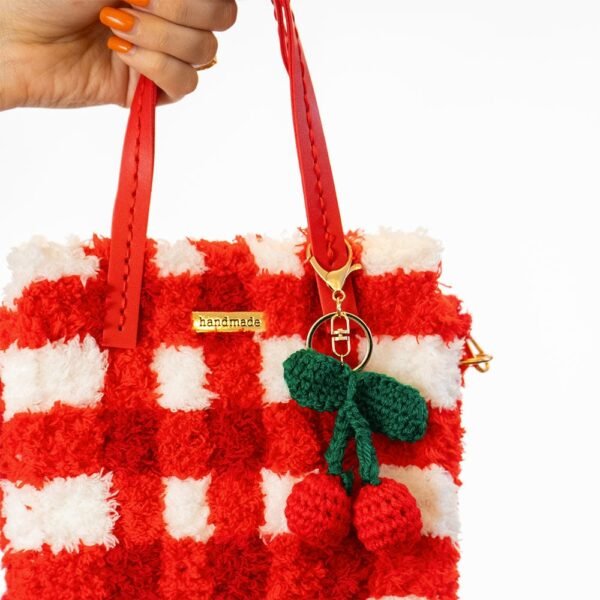 RED GINGHAM - Woven Tote Bag Kit-Kit for Beginners