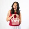 BLUSH HEARTBREAKER - Woven Tote Bag Kit-Kit for Beginners