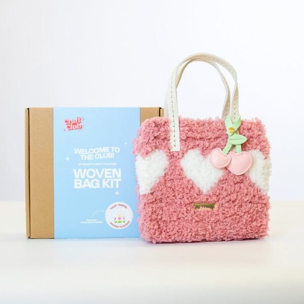 BLUSH HEARTBREAKER - Woven Tote Bag Kit-Kit for Beginners
