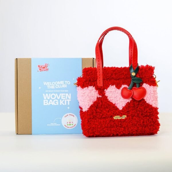 RED HEARTBREAKER - Woven Tote Bag Kit-Kit for Beginners
