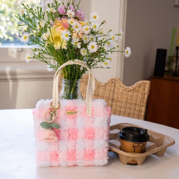 Pink Gingham - Woven Tote Bag Kit