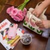 Pastel Tulip - Woven Tote Bag Kit-Handmade Tufting Embroidery Art