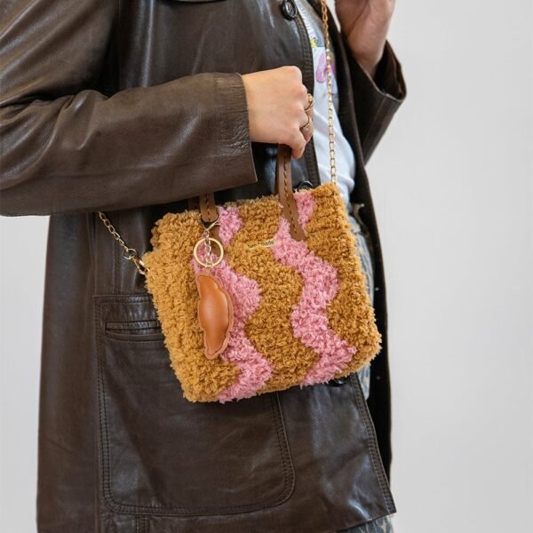 BLUSH - BROWN WAVEY - Woven Tote Bag Kit