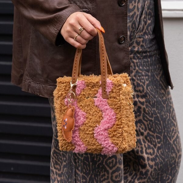 BLUSH - BROWN WAVEY - Woven Tote Bag Kit