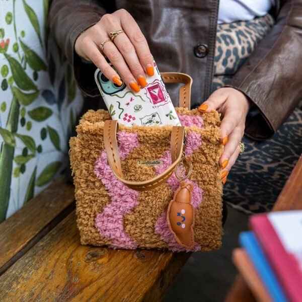 BLUSH - BROWN WAVEY - Woven Tote Bag Kit