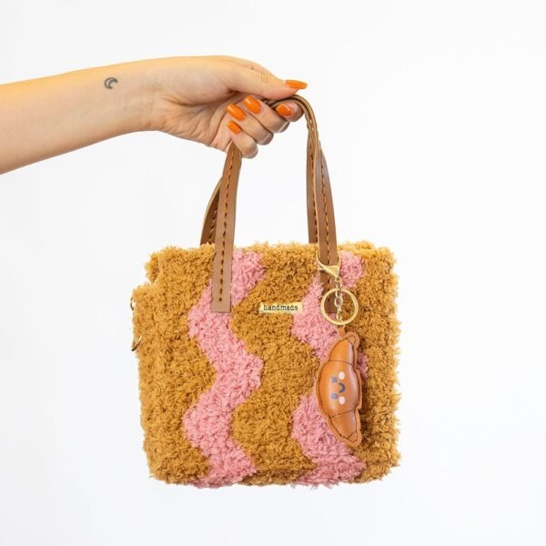BLUSH - BROWN WAVEY - Woven Tote Bag Kit-Crafts for Girls