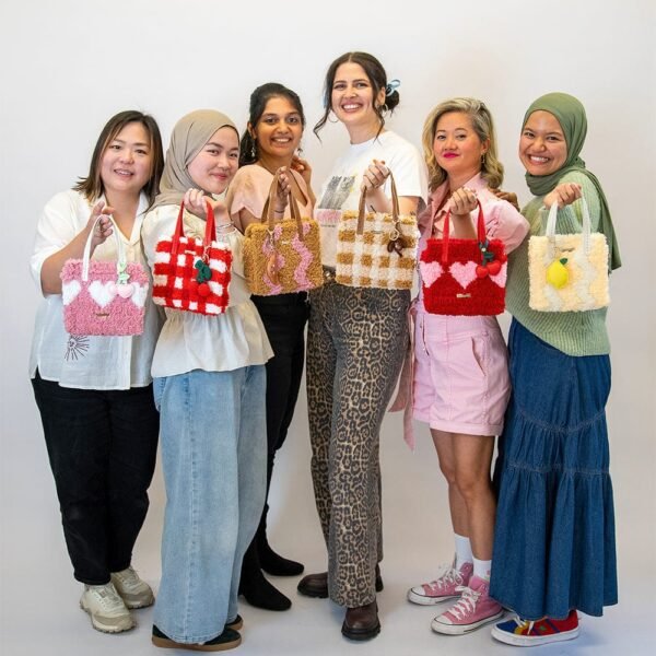 BUTTER WAVEY - Woven Tote Bag Kit-Embroidery Kit for Beginners