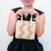 Neutrals Wavey - Woven Tote Bag Kit-Embroidery Kit for Beginners