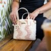 Neutrals Wavey - Woven Tote Bag Kit-Embroidery Kit for Beginners