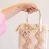 Neutrals Wavey - Woven Tote Bag Kit-Embroidery Kit for Beginners