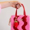 Pink - Red Wavey - Woven Tote Bag Kit