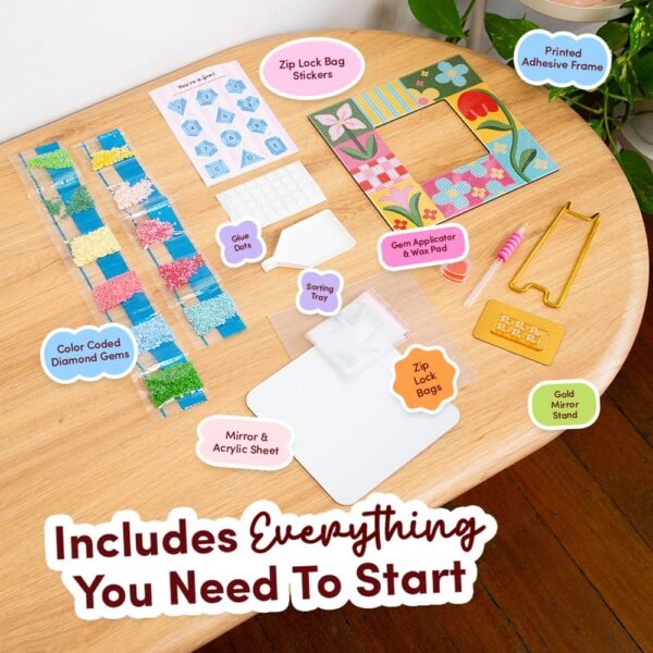 Collage Club - Diamond Painting Mirror Frame Kit