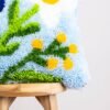 Baby Blue Wild Blooms - Latch Hook Cushion Kit