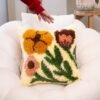 Earthy Wild Blooms - Latch Hook Cushion Kit