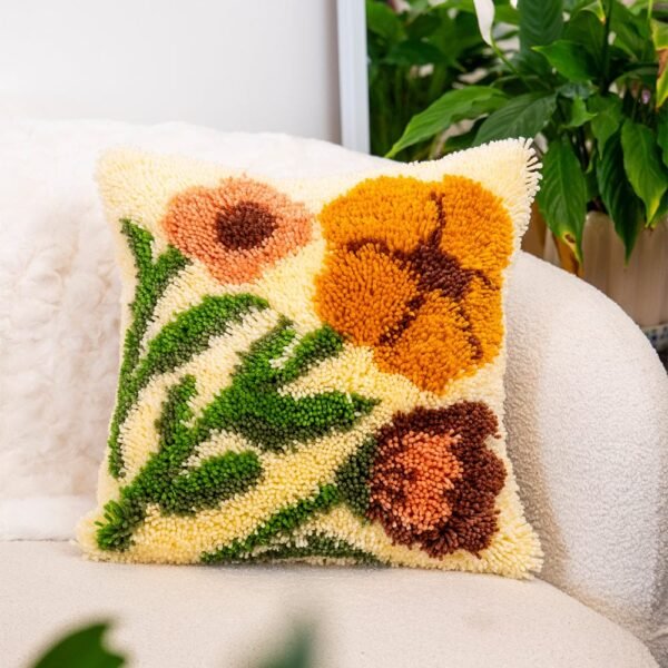Wild Blooms Trio - Latch Hook Cushion Bundle