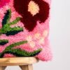 Fuchsia Wild Blooms - Latch Hook Cushion Kit-Kit for Beginners