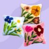 Wild Blooms Trio - Latch Hook Cushion Bundle