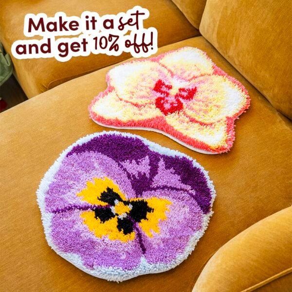 ISLAND ORCHID - Latch Hook Rug Kit