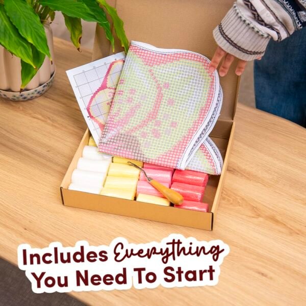 ISLAND ORCHID - Latch Hook Rug Kit-latch hook kits