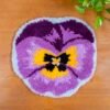 PRECIOUS PANSY - Latch Hook Rug Kit-latch hook kits