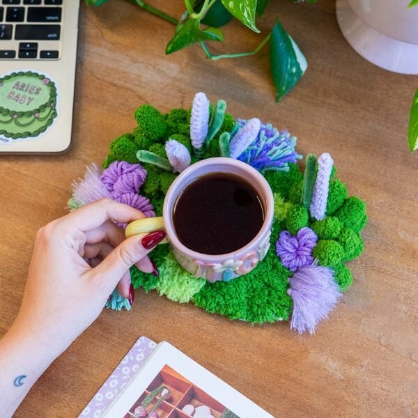 LAVENDER FIELD - Moss Coaster Kit-Crafts for Girls