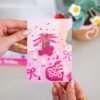 Patchwork Heart - Moss Coaster Kit