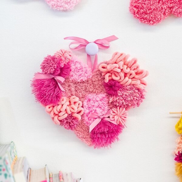 Patchwork Heart - Moss Coaster Kit