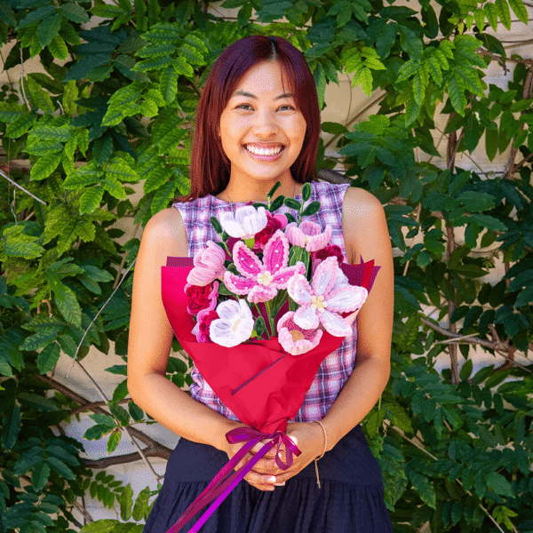 Blushing Bouquet - Pipe Cleaner Bouquet Kit-Kit for Beginners