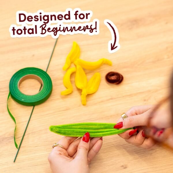 GOLDEN SUNFLOWERS - Pipe Cleaner Bouquet Kit